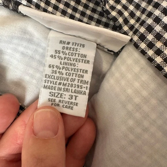 Bonnie Jean Gingham Flamingo Dress Toddler 3T Embroidered Palm Trees & Bows - Picture 8 of 10